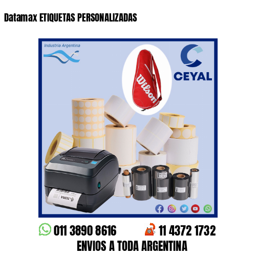 Datamax ETIQUETAS PERSONALIZADAS