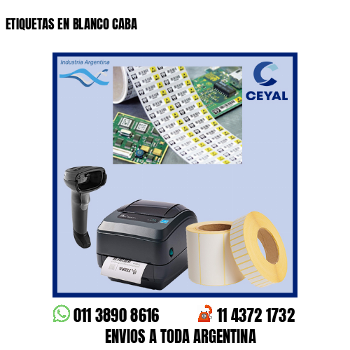 ETIQUETAS EN BLANCO CABA