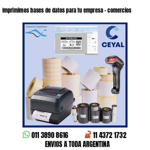 Imprimimos bases de datos para tu empresa – comercios