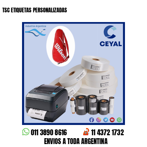 TSC ETIQUETAS PERSONALIZADAS