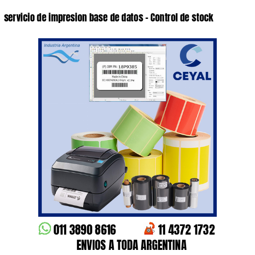 servicio de impresion base de datos – Control de stock