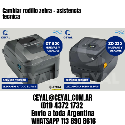 Cambiar rodillo zebra - asistencia tecnica