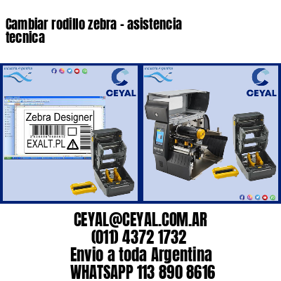 Cambiar rodillo zebra – asistencia tecnica