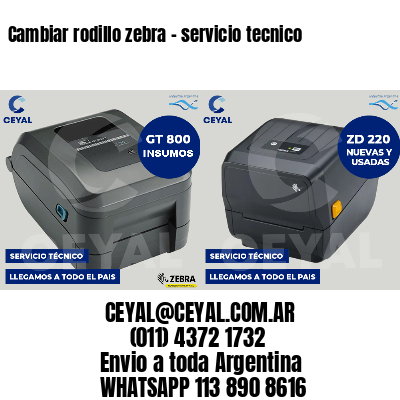 Cambiar rodillo zebra - servicio tecnico