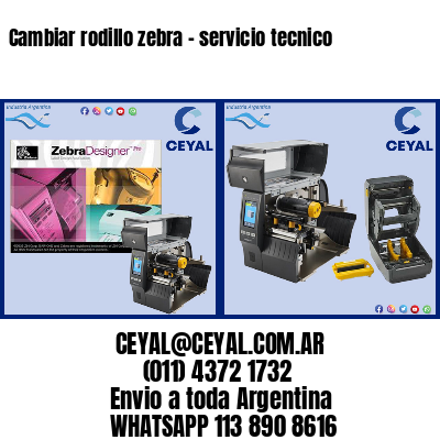 Cambiar rodillo zebra – servicio tecnico