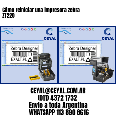 Cómo reiniciar una impresora zebra ZT220