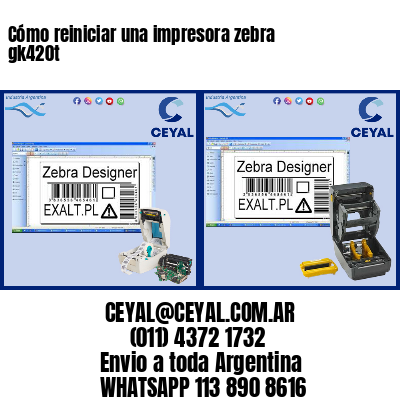 Cómo reiniciar una impresora zebra gk420t