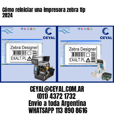 Cómo reiniciar una impresora zebra tlp 2824