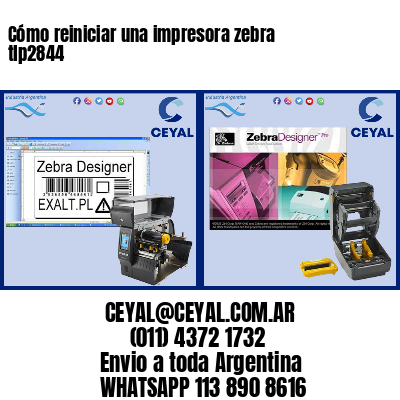 Cómo reiniciar una impresora zebra tlp2844