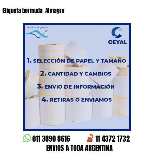 Etiqueta bermuda  Almagro