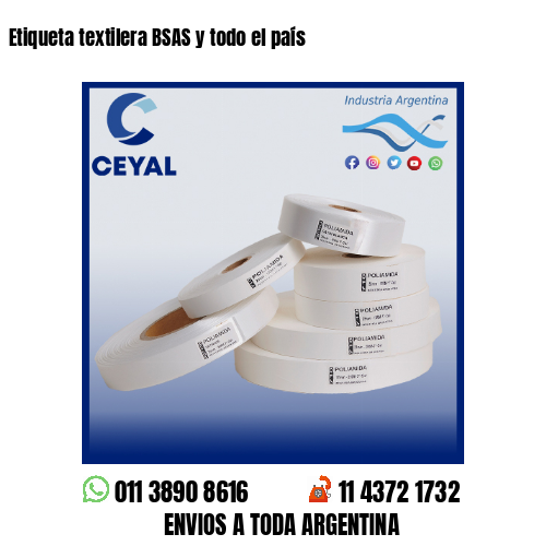 Etiqueta textilera BSAS y todo el país