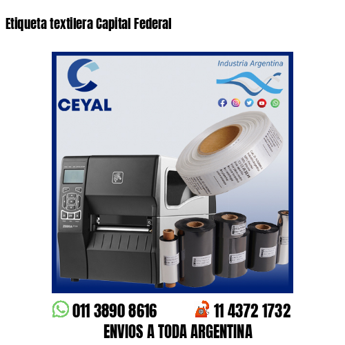Etiqueta textilera Capital Federal
