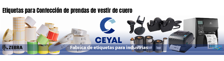 Etiquetas para Confección de prendas de vestir de cuero