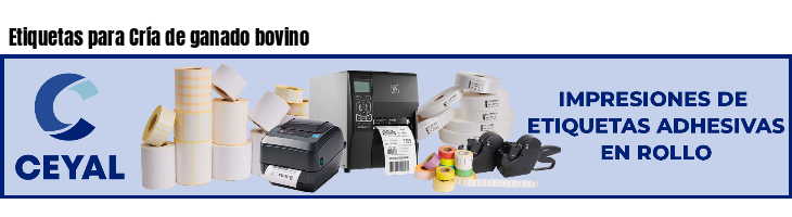 Etiquetas para Cría de ganado bovino