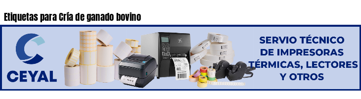 Etiquetas para Cría de ganado bovino