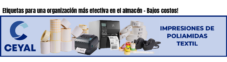 Etiquetas para una organización más efectiva en el almacén - Bajos costos!