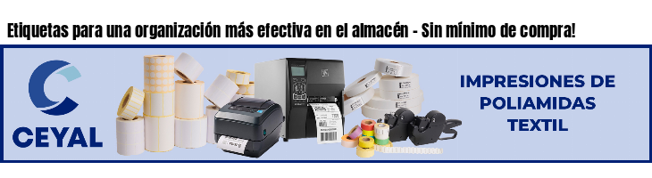 Etiquetas para una organización más efectiva en el almacén - Sin mínimo de compra!