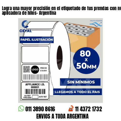 Logra una mayor precisión en el etiquetado de tus prendas con nuestra pistola aplicadora de hilos- Argentina