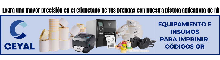 Logra una mayor precisión en el etiquetado de tus prendas con nuestra pistola aplicadora de hilos.