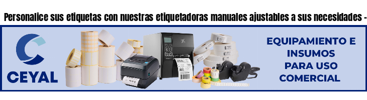 Personalice sus etiquetas con nuestras etiquetadoras manuales ajustables a sus necesidades - Argentina
