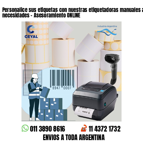 Personalice sus etiquetas con nuestras etiquetadoras manuales ajustables a sus necesidades – Asesoramiento ONLINE