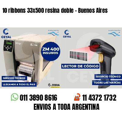 10 ribbons 33x500 resina doble - Buenos Aires