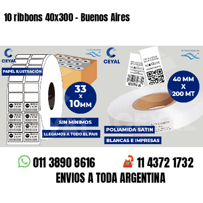 10 ribbons 40x300 - Buenos Aires