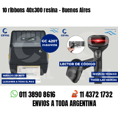 10 ribbons 40x300 resina - Buenos Aires