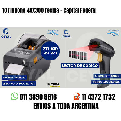 10 ribbons 40x300 resina - Capital Federal