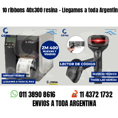 10 ribbons 40x300 resina - Llegamos a toda Argentina