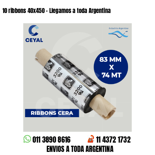 10 ribbons 40×450 – Llegamos a toda Argentina