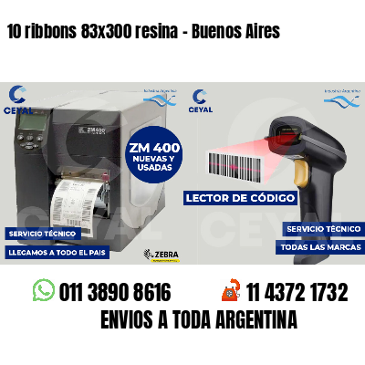 10 ribbons 83x300 resina - Buenos Aires