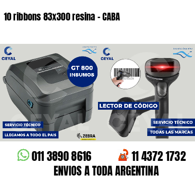 10 ribbons 83x300 resina - CABA