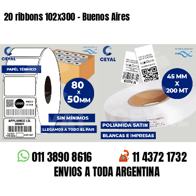20 ribbons 102x300 - Buenos Aires