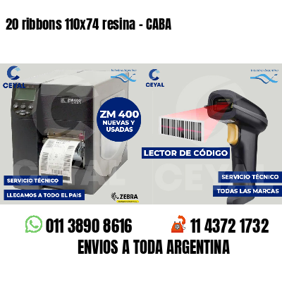 20 ribbons 110x74 resina - CABA