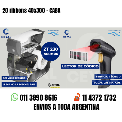 20 ribbons 40x300 - CABA
