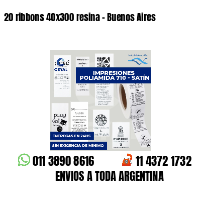20 ribbons 40x300 resina - Buenos Aires