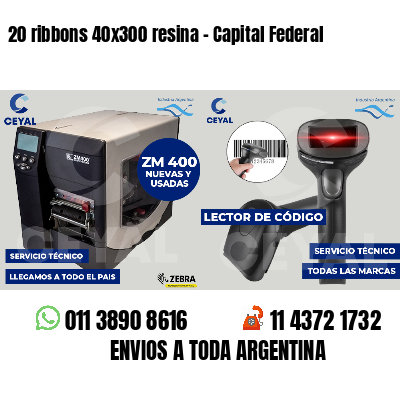 20 ribbons 40x300 resina - Capital Federal