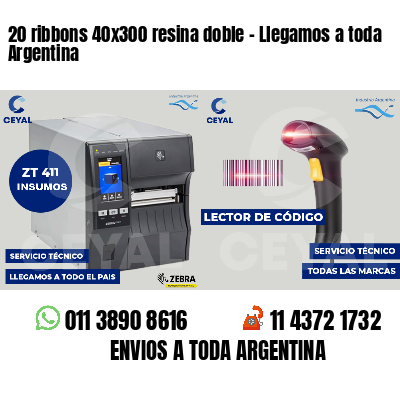 20 ribbons 40x300 resina doble - Llegamos a toda Argentina