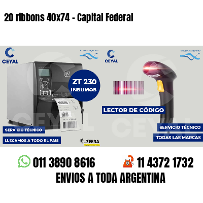20 ribbons 40x74 - Capital Federal
