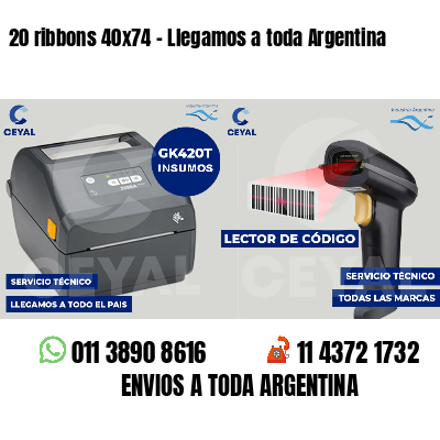 20 ribbons 40x74 - Llegamos a toda Argentina