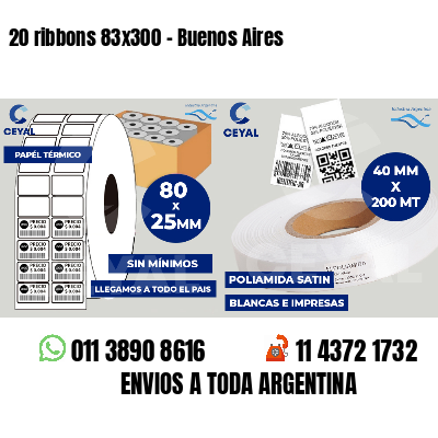 20 ribbons 83x300 - Buenos Aires