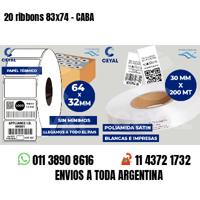 20 ribbons 83x74 - CABA