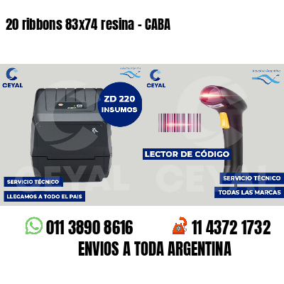 20 ribbons 83x74 resina - CABA