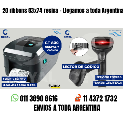 20 ribbons 83x74 resina - Llegamos a toda Argentina