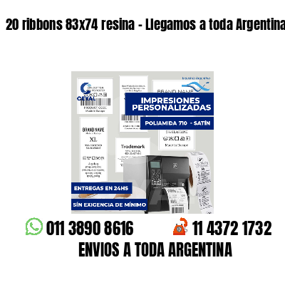 20 ribbons 83x74 resina - Llegamos a toda Argentina
