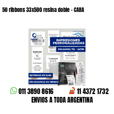 50 ribbons 33x500 resina doble - CABA