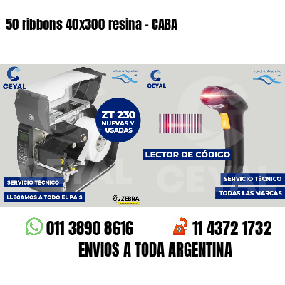 50 ribbons 40x300 resina - CABA