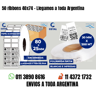 50 ribbons 40x74 - Llegamos a toda Argentina