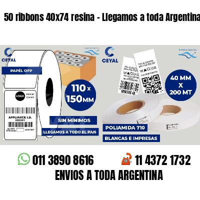 50 ribbons 40x74 resina - Llegamos a toda Argentina